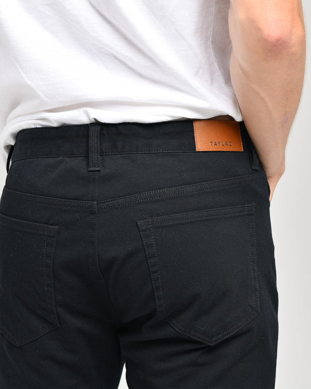 Black Tech 5 Pocket Pants TAYLRD –